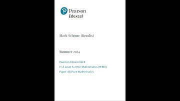 Pearson EDEXCEL A Level Further MathemATIcs Mark Scheme Paper 4d 2024 9fm0 4d Decision MathemATIcs 2