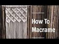 How To Make Macrame Wall Hanging #1 || Basic Knots || By TNARTNCRAFTS