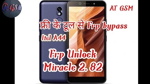 Itel A44 Frp Remove One Click Miracle Crack 2.82.#itel a44 Unlock Kaise kare |#frpbypass.#atgsm