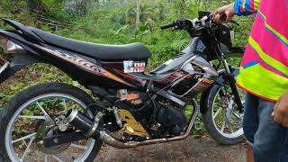 Satria fu knalpot racing,, Review suara knalpot!!!