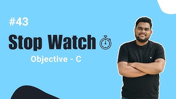 Objective C: How to Create and Display a Stopwatch with NSTimer in iOS Hindi.