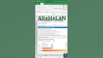Excel Short Trick to Auto fill Color ||#shorts