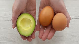 Avocado und Eier mischen - dieses Rezept hat alle überrascht. Sehr lecker!