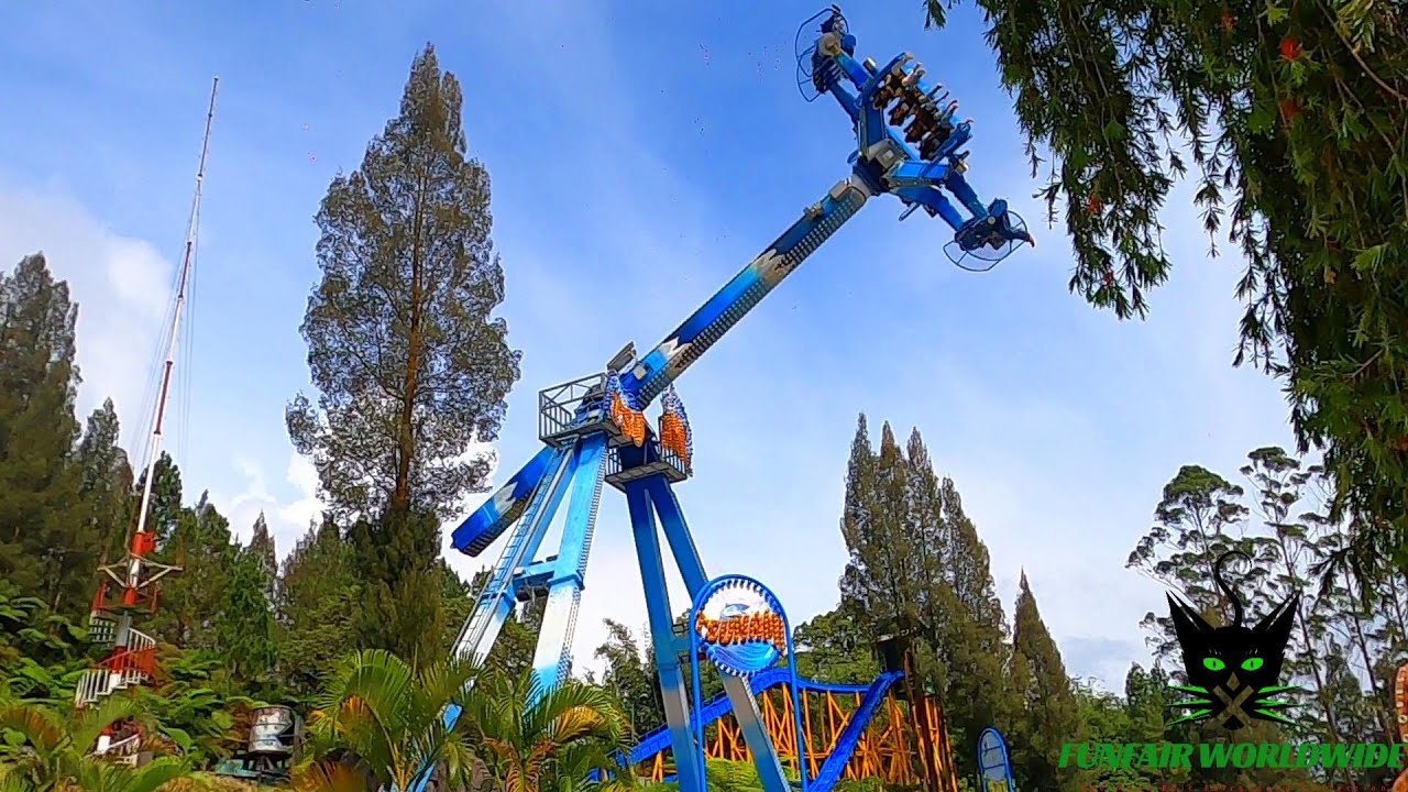 Funlang Boost Ride TSUNAMI: The Thrilling Technical Park Loopfighter Ride at MIKIE FUNLAND ...