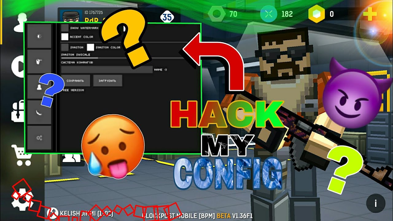 HACK MY CONFIG? 😈 blockpost mobile gameplay Sherzod bpm YouTube