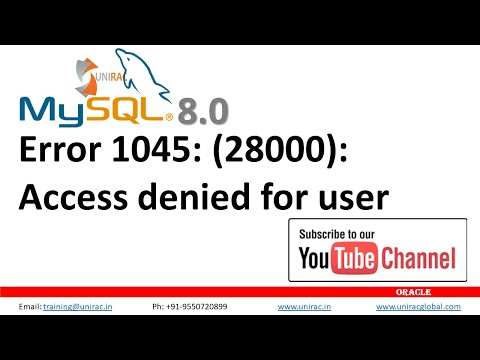 28000 access denied for user