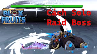 Blox Fruits - Cách Solo Raid Boss Cá Mập Bằng Trái Ác Quỷ Hack Game Mammoth | Roblox