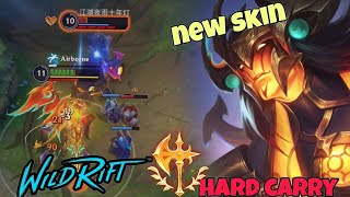 Wild rift new skin Dragon lantern Aatrox- Aatrox vs Darius baron lane season 12 hard carry