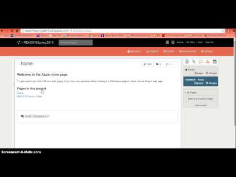 Can't find project page??