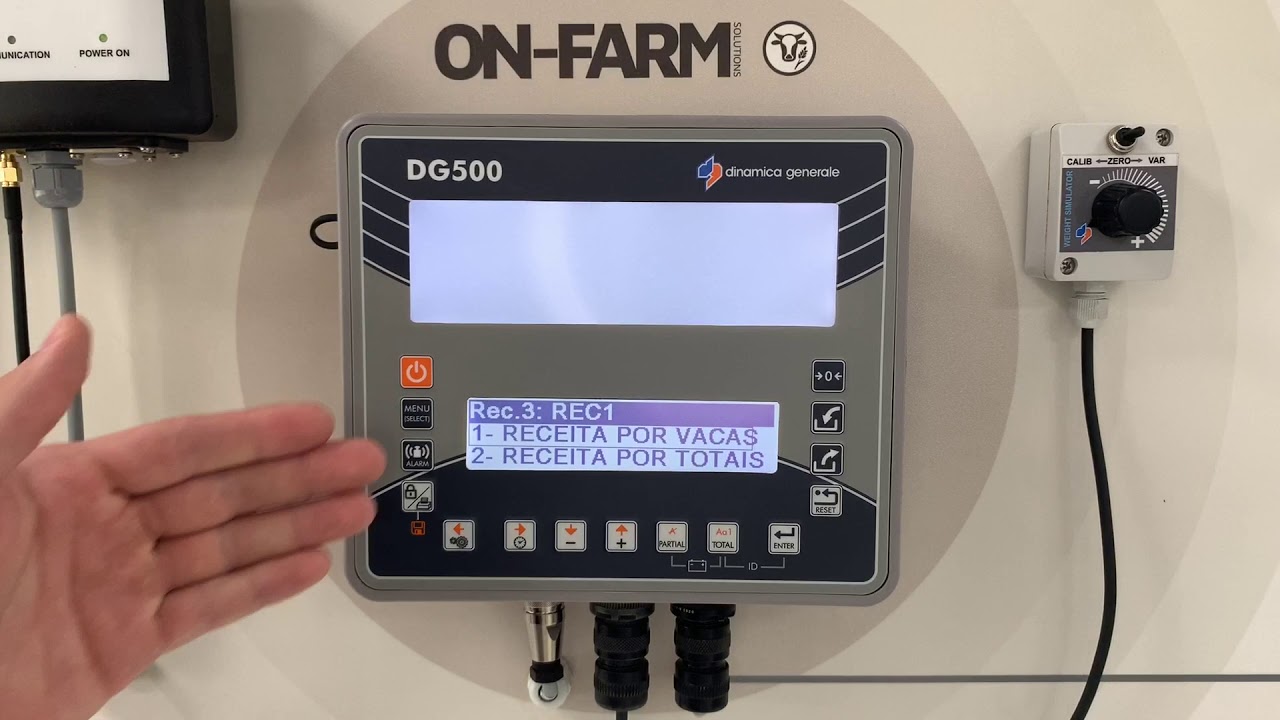 Criando receitas com o indicador DG500