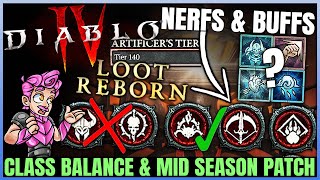 Diablo 4 - Class Buffs \& Nerfs For Season 4 - Big Mid Season Patch \& What We Need - Balance Problem!