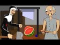 GRANNY THE HORROR GAME ANIMATION #24 : EVIL NUN Vs Scary Granny DAY 4