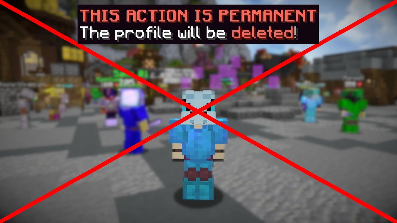 why I deleted my main profile... (Hypixel Skyblock)