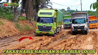Continuous Struggle, Hino Truck Forces It All Out to Get Through the Mud by Anak Belok Official 7,148 views 1 month ago 29 minutes