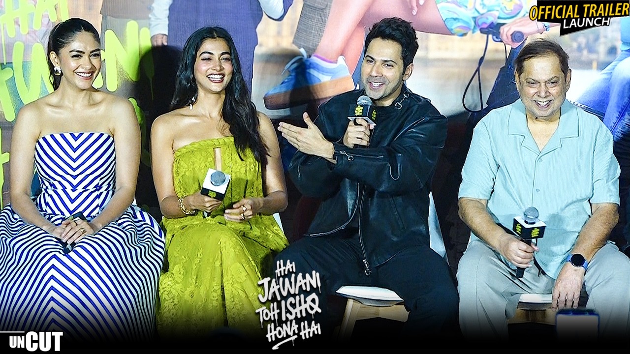 UNCUT | Hai Jawani Toh Ishq Hona Hai | Official Trailer Launch | Varun,Mrunal,Pooja,David,Jimmy