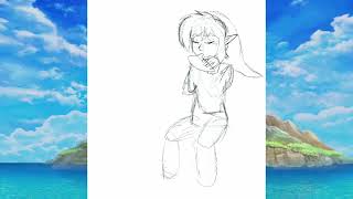 Link's awakening (Drawing Timelapse)