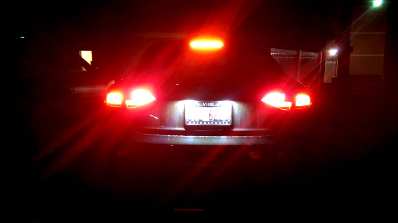 Audi A4 B8 Brake Lights After Coding - YouTube