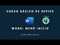 CORSO BÁSICO DE OFFICE | WORD: MENÚ INICIO