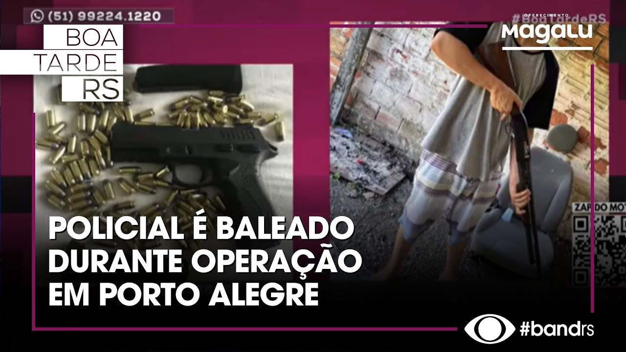 Policial é baleado durante operação em Porto Alegre