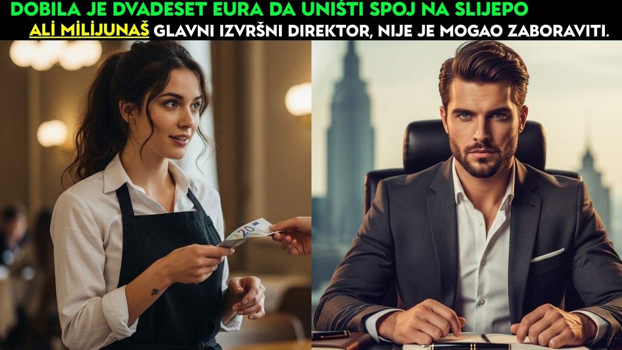 Dobila je dvadeset eura da uništi spoj na slijepo—ali milijunaš, direktor, nije je mogao zaboraviti.