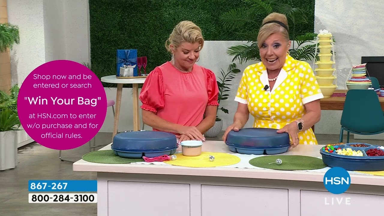 Tupperware 4piece Serving Center Set with Dip Bowl and L...