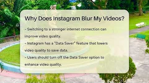 Why Does Instagram Blur My Videos? - Everyday-Networking