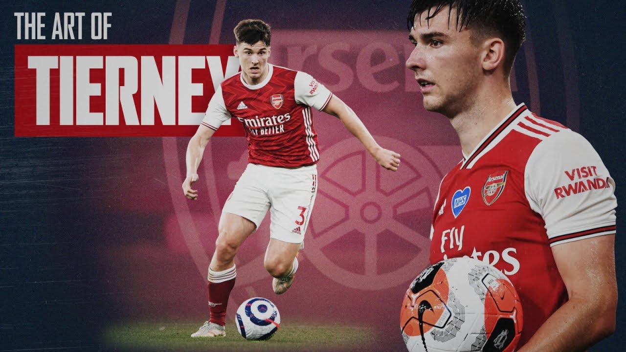 Download Kieran Tierney Leaning On Goal Posts Wallpaper