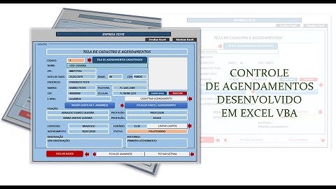 Controle de Agendamento Excel VBA