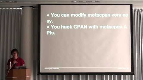 Tokuhiro Matsuno - Hacking with metacpan