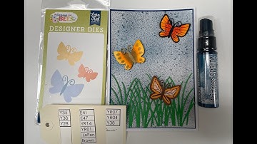 3-19-25 Copic Coloring with Penny: Butterfly Die-Cuts