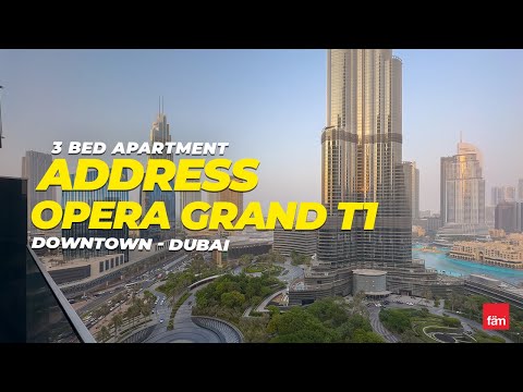 Spacious Luxury 3 Bed Apartment in The Address Residences Dubai Opera – Downtown Dubai