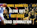 IOWA HAWKEYES 50 POINT WIN EMBARRASS RUTGERS IN BIG TEN OPENER .. AUDI CROOKS IOWA STATE RIVAL NEXT!