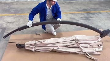 Cantilever umbrella installation video