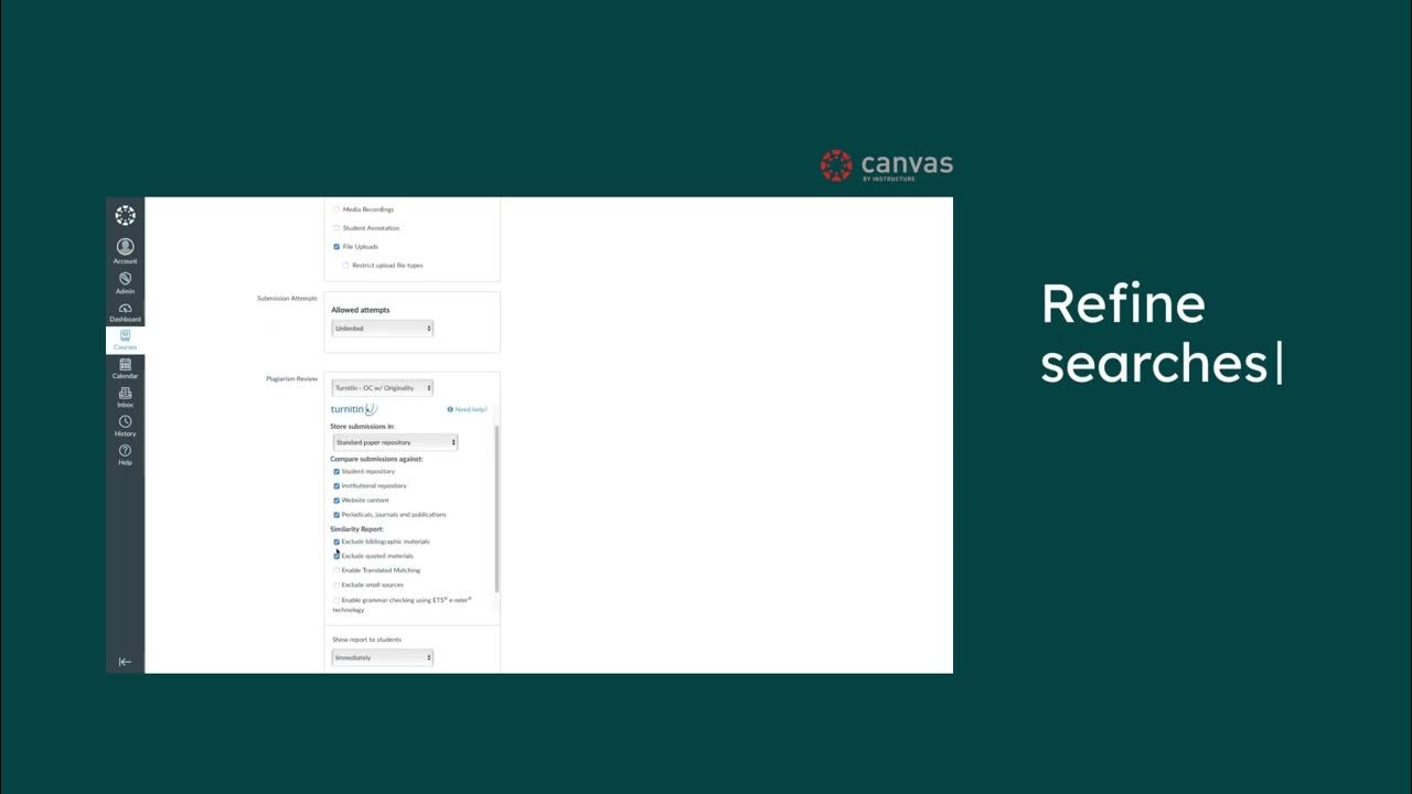 Incorporating similarity checking into Canvas LMS assignments