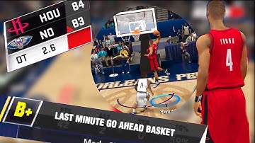 INSANE GAME WINNER IN OVERTIME FIRST GAME AS A STARTER NBA 2K20 Mobile my career