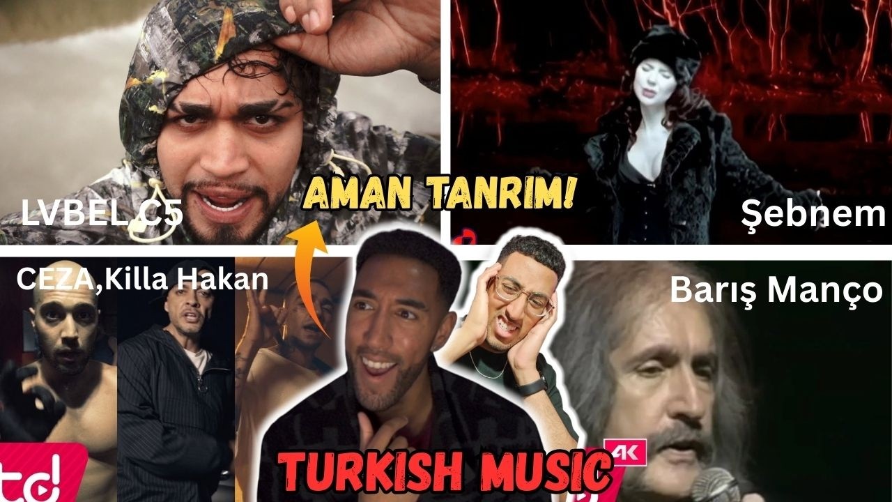 RAPPERS REACTS TO BEST TURKISH MUSIC 2 (Killa Hakan, Barış Manço, LVBEL C5, Şebnem Ferah)