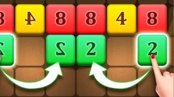Satisfying Mobile Game / Tap to merge 2048 - jelly run 2048 ball gameplay walkthrough part 1