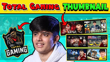 How to make thumbnail like Total Gaming || Total Gaming jaisa thumbnail kaise banaye
