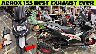 Aerox 155 exhaust modified | Aerox 155 Modifications & accessories