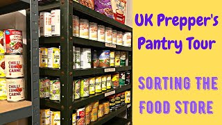 UK Prepper's Pantry  Tour  Organising The Food Supplies  #costoflivingcrisis #prepping #shtf