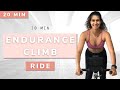 Randonne dendurance en montagne de 20 minutes  entranement de cyclisme en salle  cours de spinning