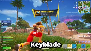 SORA KEYBLADE ONLY Challenge in Fortnite! 🗝️ (Mythic Kingdom Key Gameplay)(4K)