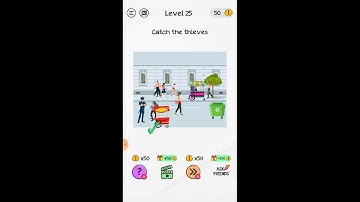 Braindom level 25 catch the thieves