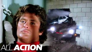 KITT Breaks Michael Knight Out of Jail | Knight Rider | All Action