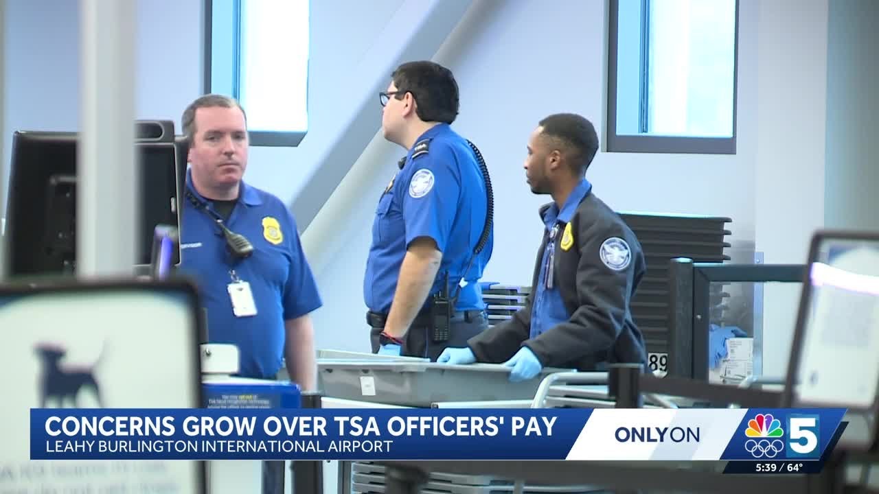 TSA officers in Vermont deal with 'feelings of fear' as $0.00 paychecks loom