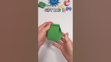 EASY ORIGAMI GIFT BAG STEP BY STEP | INCL ART NO GLUE PAPER CRAFT