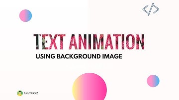 Add Image in Text Background with animation using - Pure css