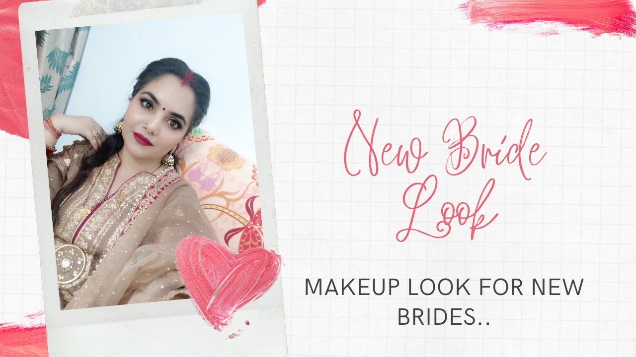 Easy Makeup for Newly Married Girls/Reception or Party Makeup after