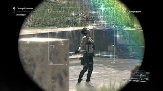 Metal Gear Solid V: The Phantom Pain. First encounter with Quiet