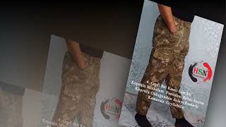 Pantolon  4  Cepli Bel Kısmı Lastikli Köprülü Mirkelam  kamuflaj